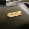 Used Miu Miu 2WAY Handbag RN1078 Leather Khaki Black Blue Used Women
