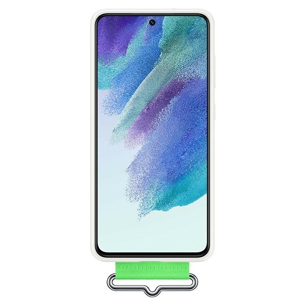 Etui Samsung Ef-Gg990Tw S21 G990Biały/White Silicone Cover Strap