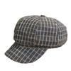 Korean Style Octagonal Hat for Women Thin Plaid Peaked Cap Autumn Student Painter Hat Thin Breathable Beret Trend