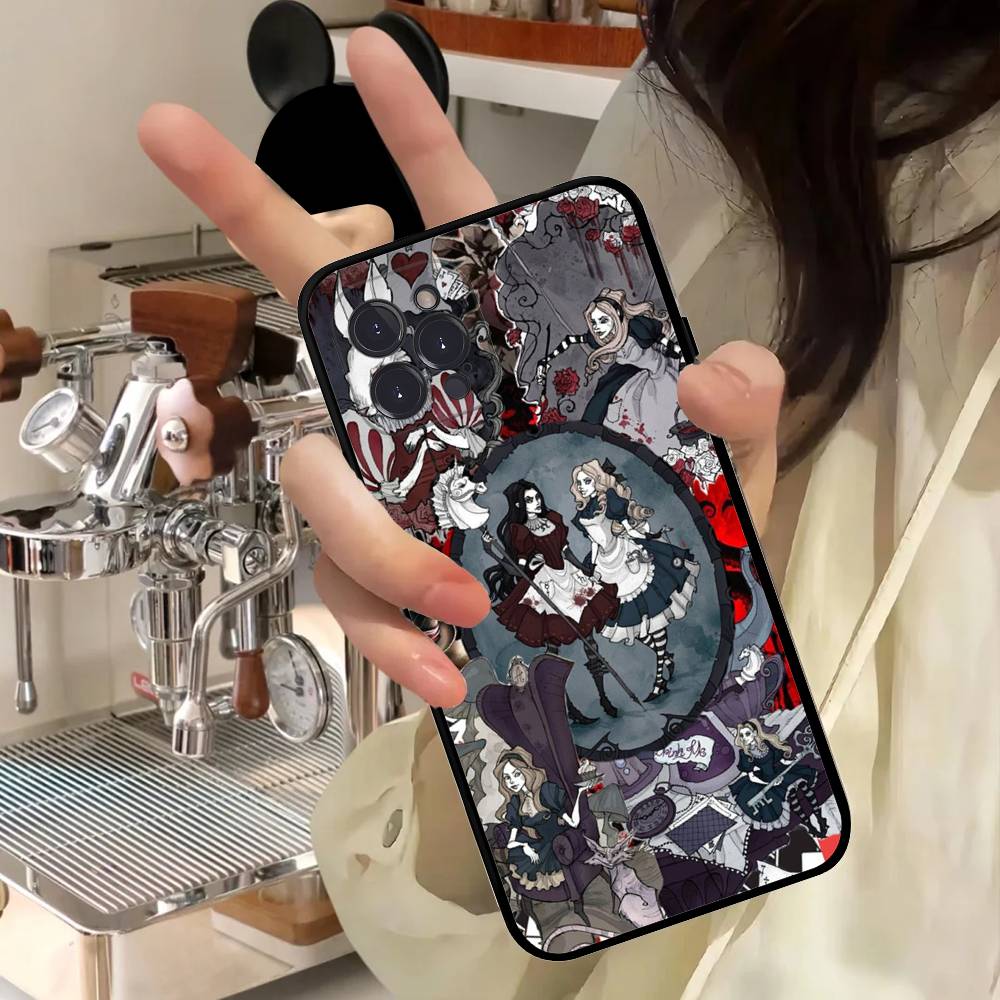 

Популярная игра-приключение Alice Madness Returns Чехол для телефона для IPhone 17 16 15 14 11 12 13 Pro Max Plus Mini Мягкая задняя крышка iPhone 13