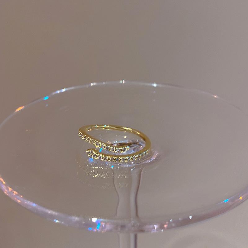 Verstellbare Größe Ring Schlange Mode Persönlichkeit Zeigefinger Set Zirkonia Ring Weiblich Nischendesign Hochwertiger Sinn Leichter Luxus Ins Fingerring