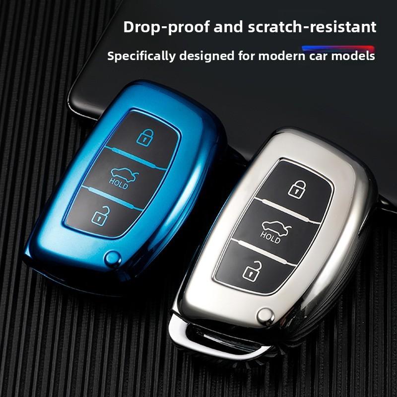 Modern Car Key Cover For Mistra Ix35 Ix25 Elantra Sonata Tucson Verna With Durable Tpu Material