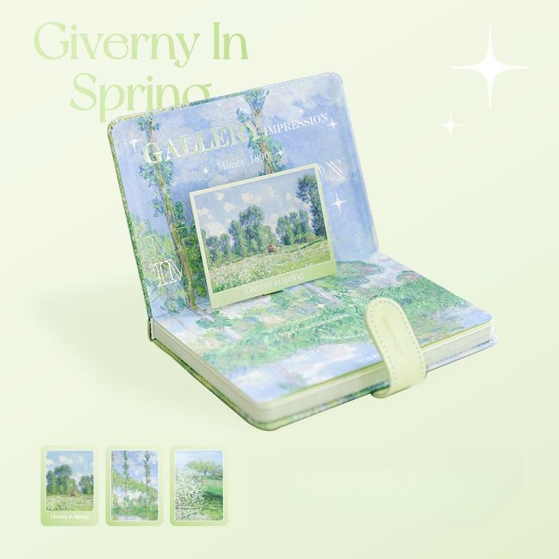 RosyPosy Soft Elegant Oil Painting Wind Magnetic Buckle Book Handmade Materials Student Supplies Color Inner Page Notebook
