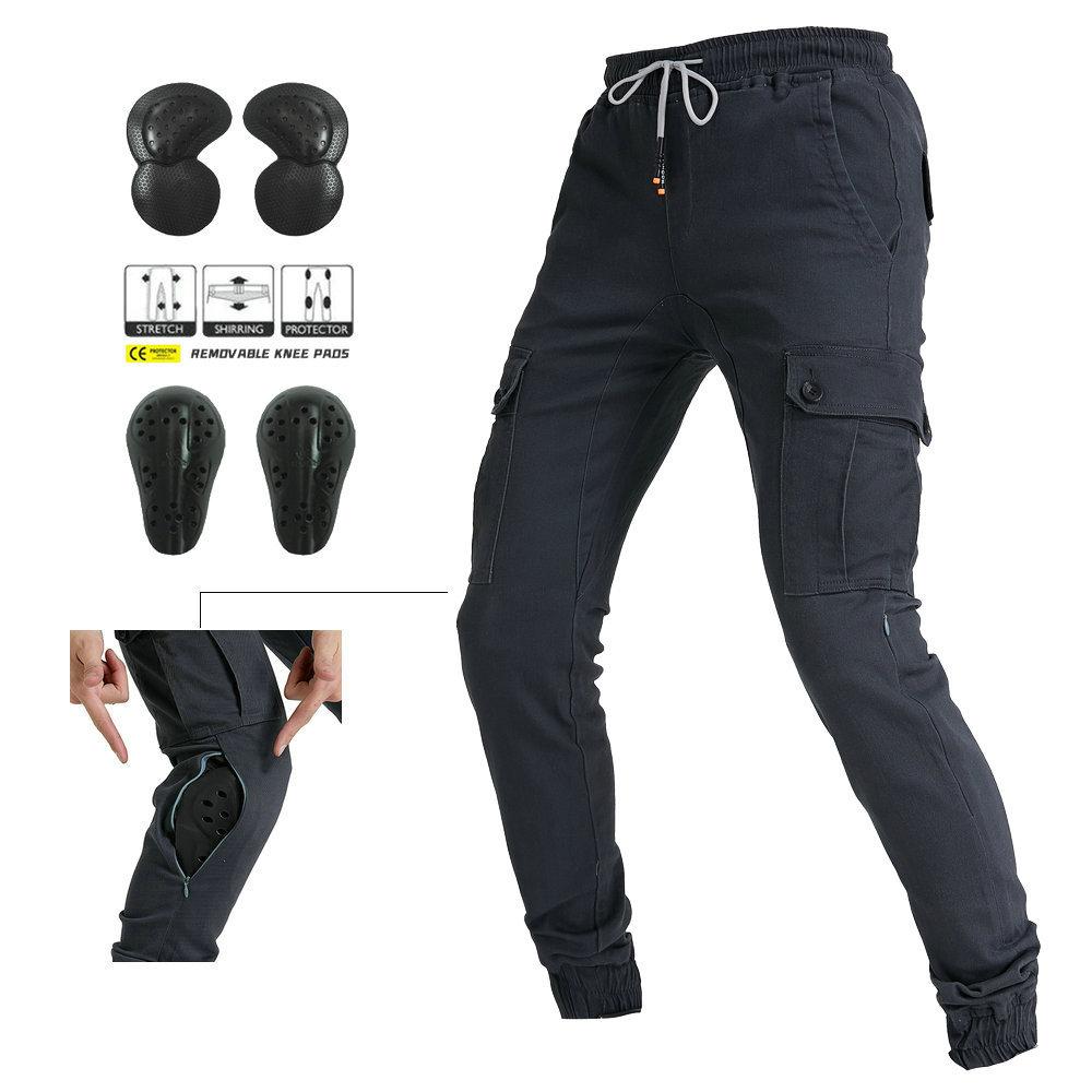 

LOONG+BIKER+мотоциклетні велосипедні штани, повсякденні штани проти падіння+мотоциклетний робочий одяг, легінси з кількома сумками+оновлене захисне спорядження XXXL сірий