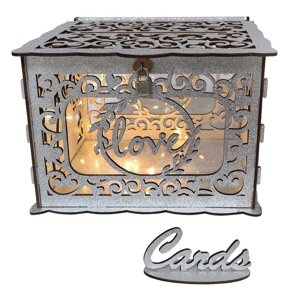 DIY Wooden Wedding Card Box and Business Card Holder