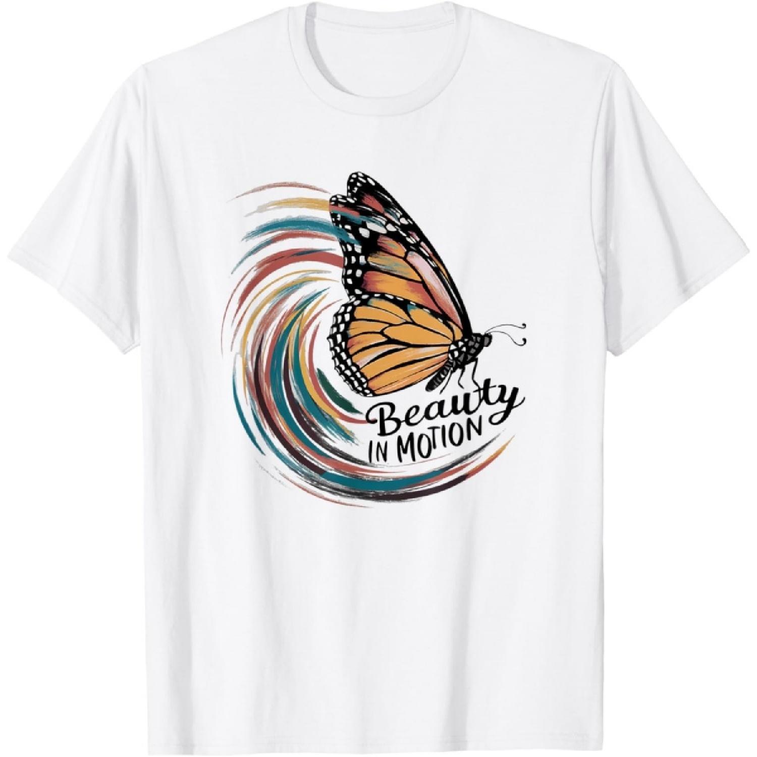 Monarch Butterfly Cute Butterflies Lover Inspirational Fun T-Shirt XXXXXL белый