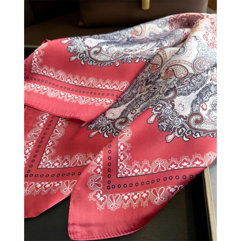 Women S Korean Style Printed Classic Square Scarf For Sun Protection
