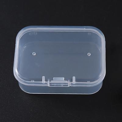 2 pezzi scatola di immagazzinaggio trasparente quadrato piccoli oggetti caso scatole di imballaggio gioielli perline contenitore articoli vari organizzatore strumenti da pesca