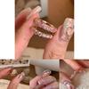 Copper Open Contemporary Ring With Sweet Pink Gradient Diamond And Zirconia For Women