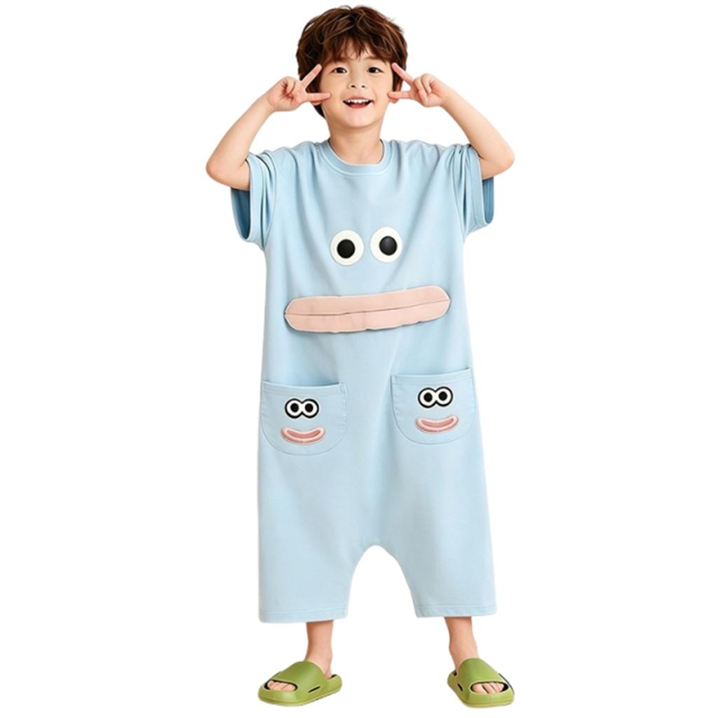 Kids Funny Footie Pajamas for Boys and Girls Novelty Sleepwear Loungewear