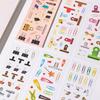 6 color index sign up notebook collage stickers, creative stickers DIY sticker notebook, student stationery, photo decoration