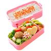 Skater Bento Box Hello Kitty blomsterkrans Sanrio 600 ml antibakteriell fluffy dome lokk 2 lag for kvinner laget i Japan PFLW4AG-A