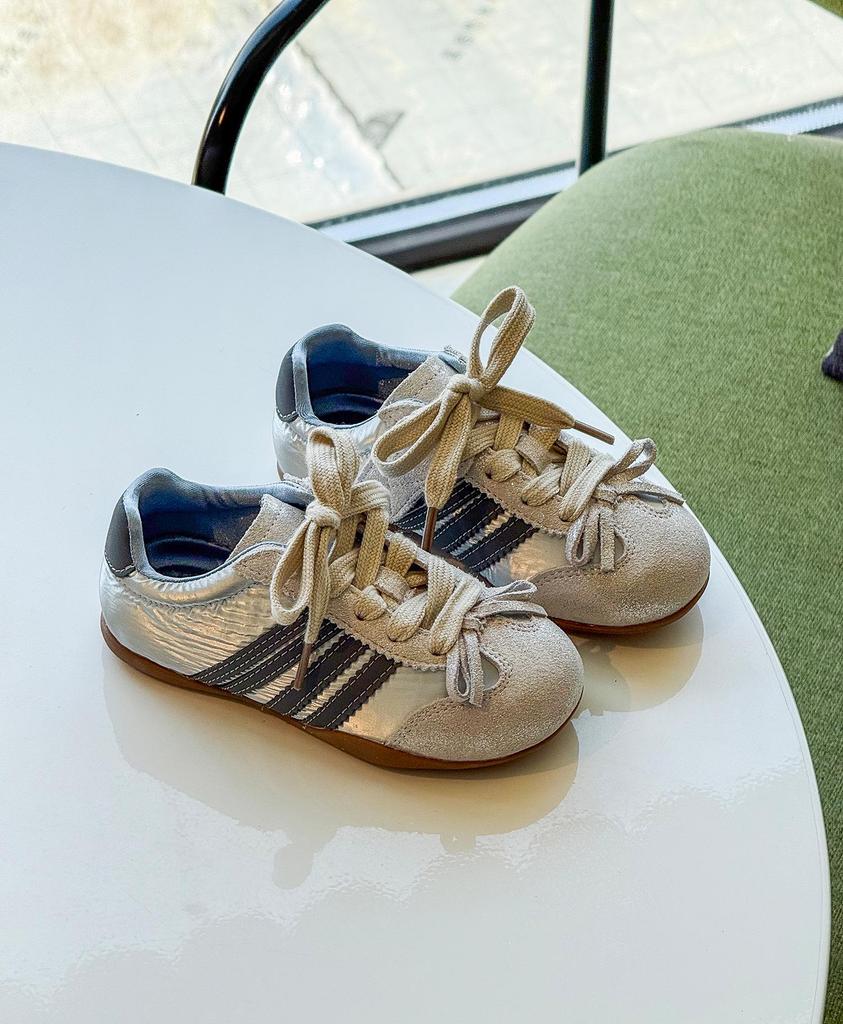 Spring 2026 Kids' Korean Style Bow Genuine Leather Shoes - Elegant, Versatile Girls' Thin Sole