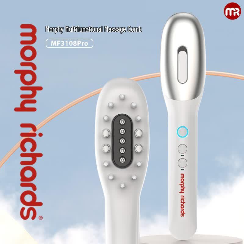 Morphy Richards Red/Blue Light Vibration Scalp Massager Comb MF3108pro CN plug (adapter included)