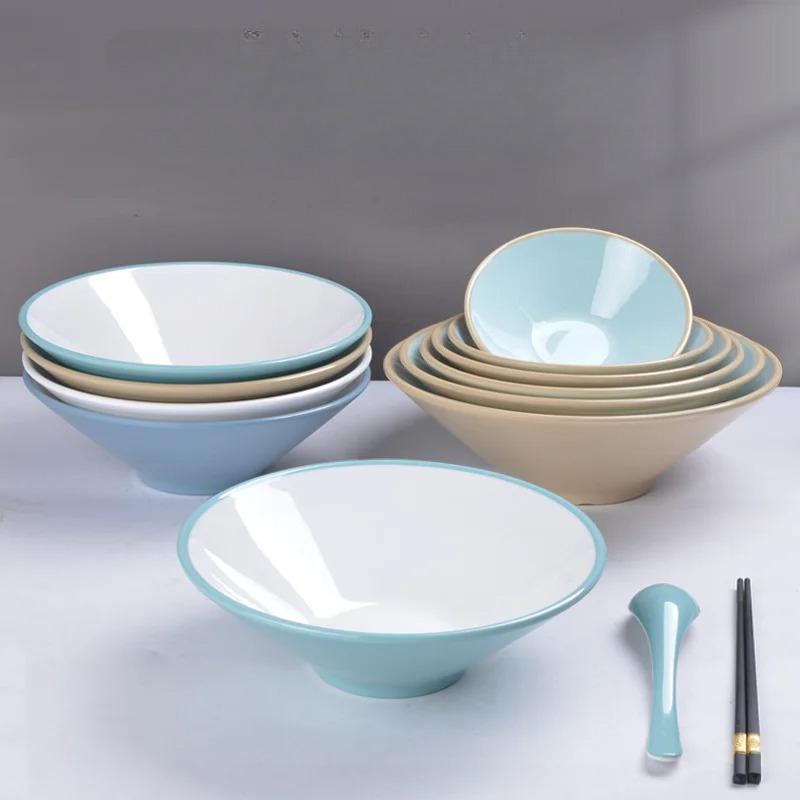 Melamine Tableware Two-color Ramen Bowl Commercial Spicy Hot Bowl Maocai Bowl