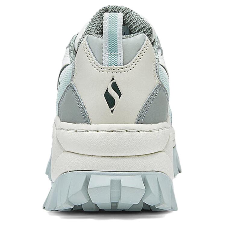 Skechers Hi-Ryze Honey Cake Shoes Cream Color Block Comfortable Versatile Wear Resistant Increased Height Low Top Dad Shoes Women Sneaker 177234-GYBL