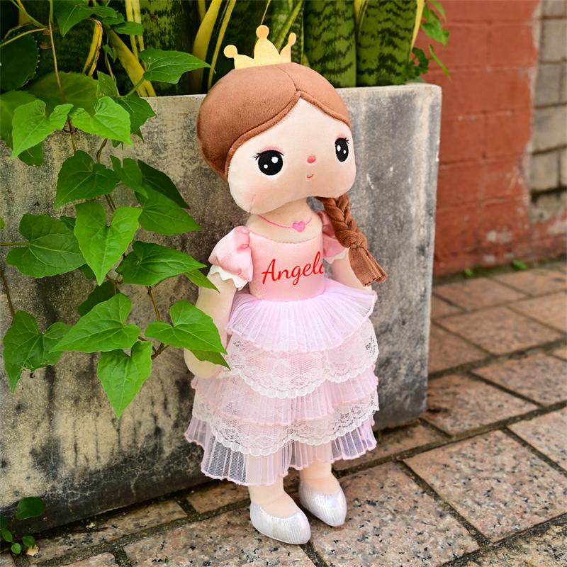 

Non-Toxic Name Number Metoo Angela Fairy Tale Princess Dollkawaii Skirt Plush Toys Holiday Gifts For Kids Baby