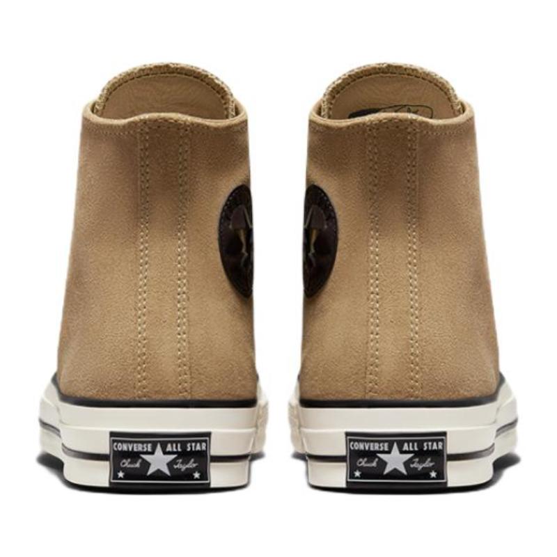 Converse Chuck Taylor All Star 1970s Trendy Fashion Versatile Wear-Resistant and Lightweight High-Top Espadrilles Unisex Brown