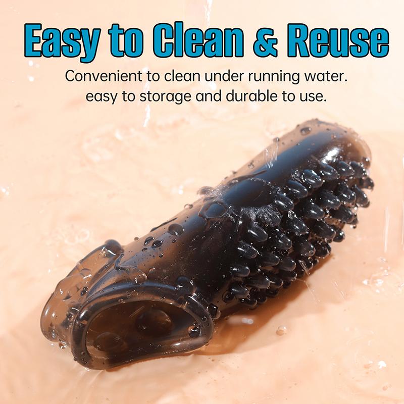 Large Particle Penis Enlargement Sleeve G-spot Stimulate Glans Exposed Thickened Extended Sex Toys for Men Delay Sex Products