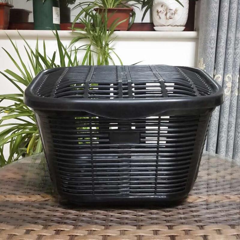 GEETHA Front Bicycle Plastic Basket with Cover