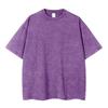 Europäisches & Amerikanisches 230g Distressed Loose T-Shirt, Überschnittene Schultern, High Street Trend, Kurzarm.