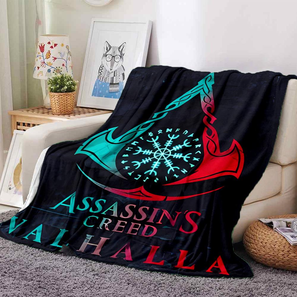 1pc Blanket - A-Assassin's Creed  Print Design,Lightweight Blanket for Sofa,Bed- Soft &Warm,Gift for All Seasons