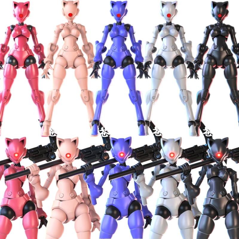 SHEIK MAINLAND 3MIN PROJECT Swift Female Mutant 3.75 inch 1/18 Action Figure Super Movable DIY Assembly Collectible Model Gift