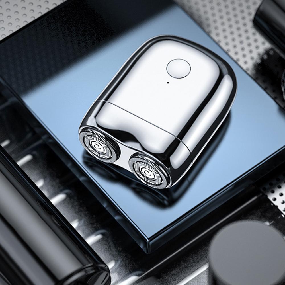 Mini Elektrorasierer USB Wiederaufladbar Gesichts- Bartrasierer Wasserdicht Elektrisches Rasierwerkzeug für Reise Büro Geschäftsreise