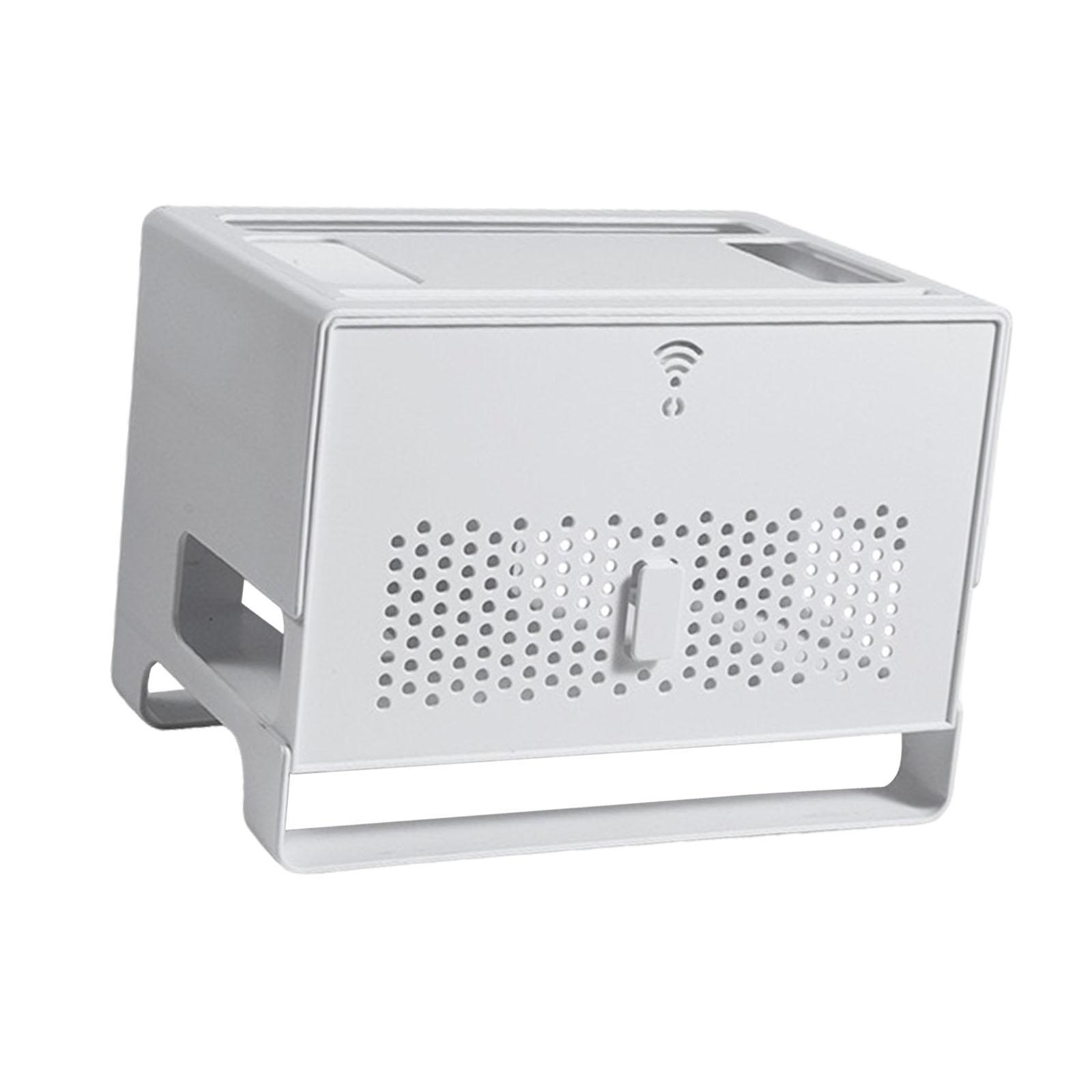

Router Storage Box Multifunctional Portable Large Capacity Power Cord Socket сірий колір