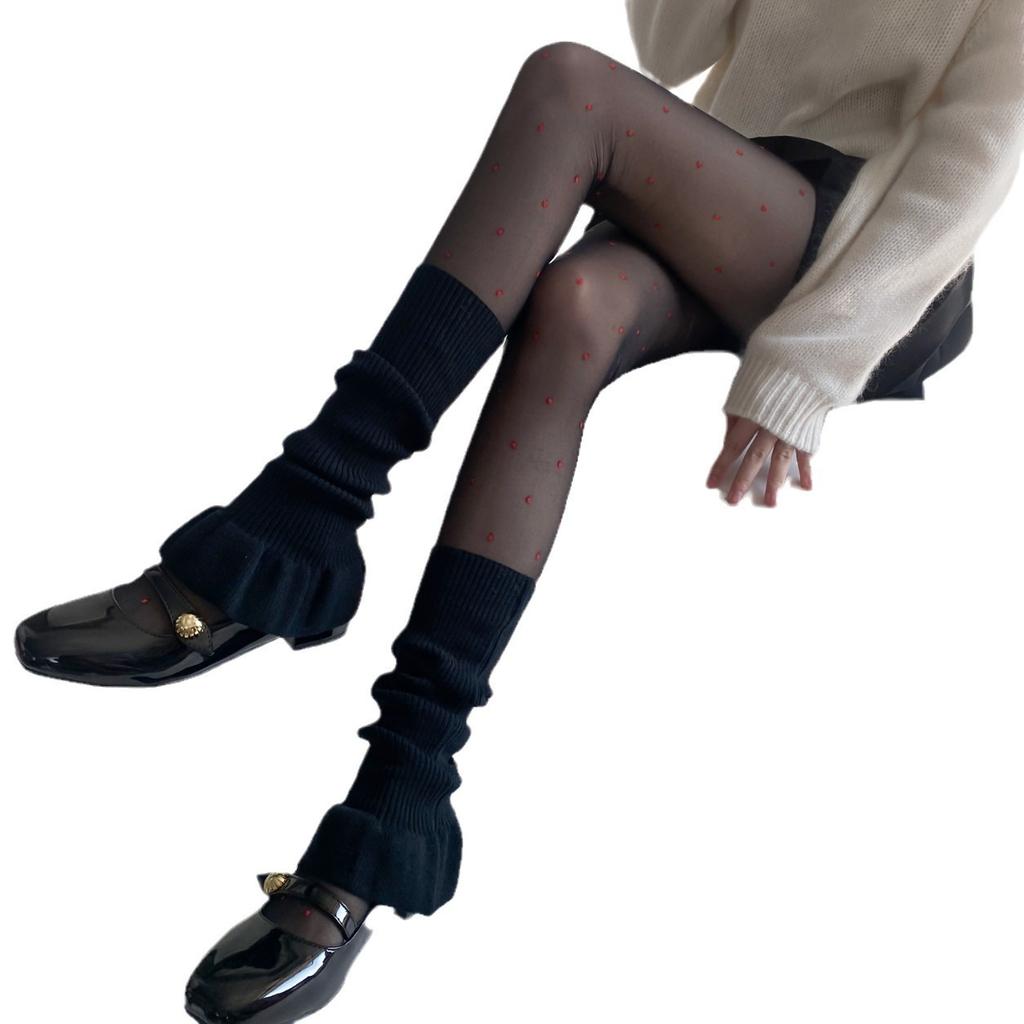 Ballet Leg Warmers Women Autumn and Winter Girl Female Leg Cover Dance Socks Y2k Harajuku Leg Warmers Sweet Wind Pile Calf Socks