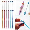 Beads Knitting Needle Metal Crochet Hook 3mm Easy to Use Crochet Needle for Crocheting Knitting for Handicrafts