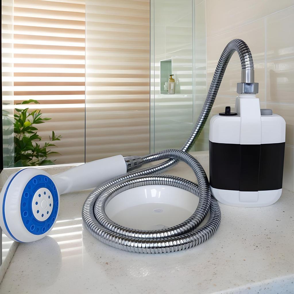 Shower For Camping Outdoor Shower Pump Handheld Rechargeable Pet Washing Device For Travel Hiking Beach Showering Equipment