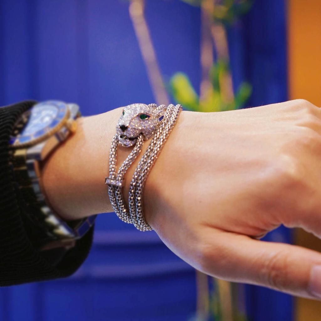 New Vintage Hot Brand Women's Necklace Luxury Jewelry For Women Designer Pendant Fashion Leopard Diamond Women Chain Necklaces