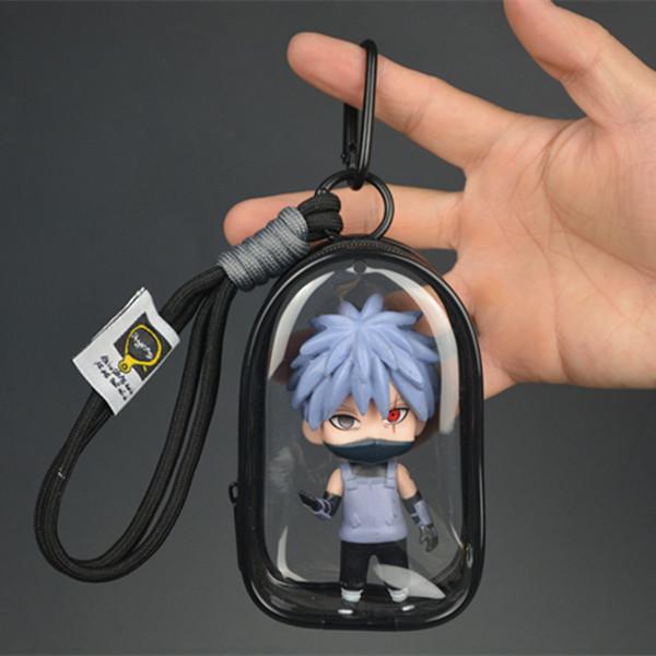 

i NEW Naruto Uchiha Obito Itachi Uchiha Naruto Uzumaki Kakashi Keychain Pendant Doll Model Backpack Decor Collection Cartoon Toy 10cm
