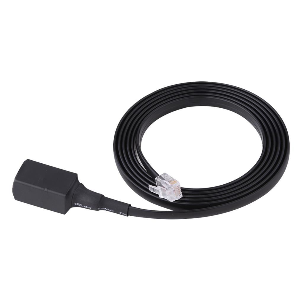 1.5M 6-Pin Removable Separation Handheld Mic Extension Cable Cord for Yaesu Radio Walkie Talkie