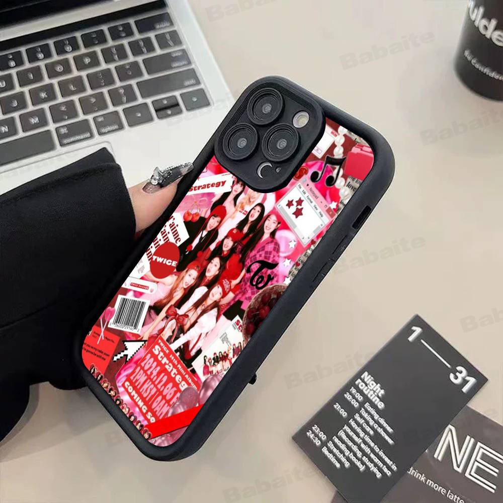 Kpop T-TwiceS Phone Case For Iphone 17 16 Pro Max 15 14 13 12 11 Plus Cover Soft TPU