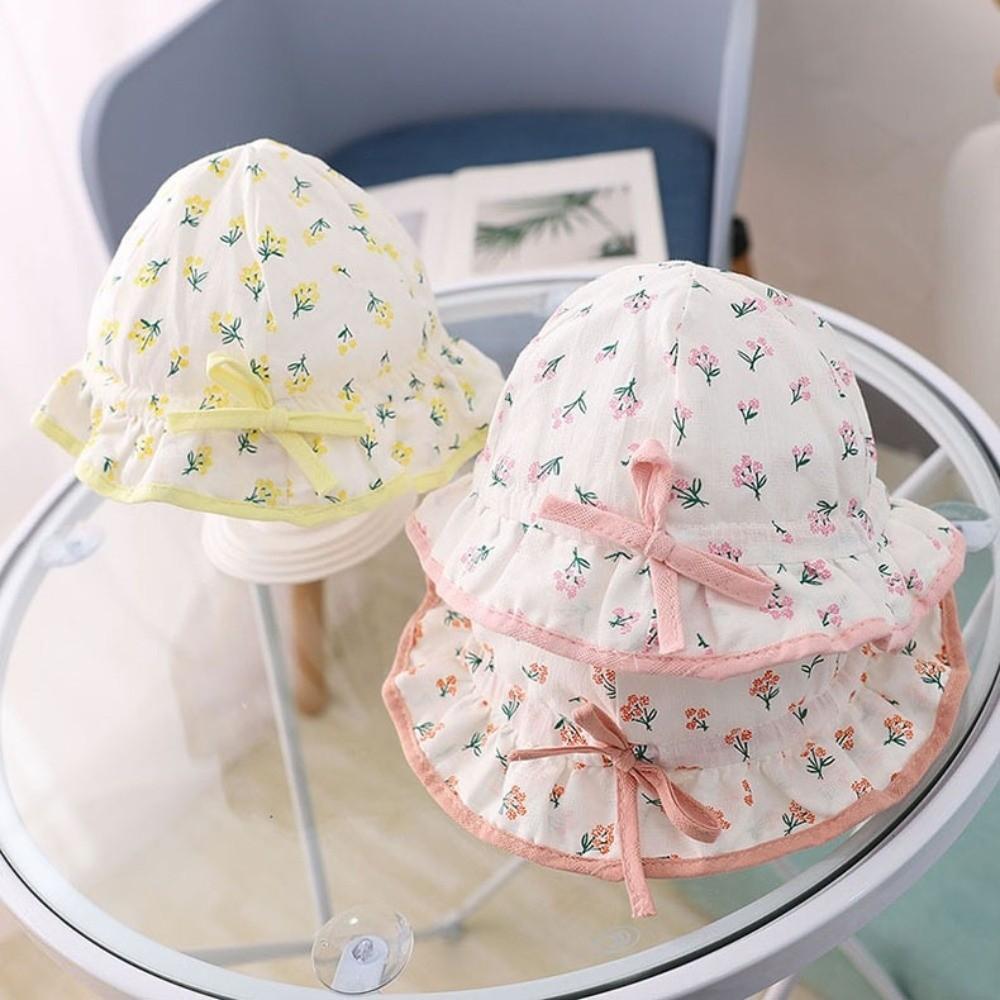 Lovely Bow Baby Hat Breathable Children Hat Cute Infant Hat  1-18Month Baby