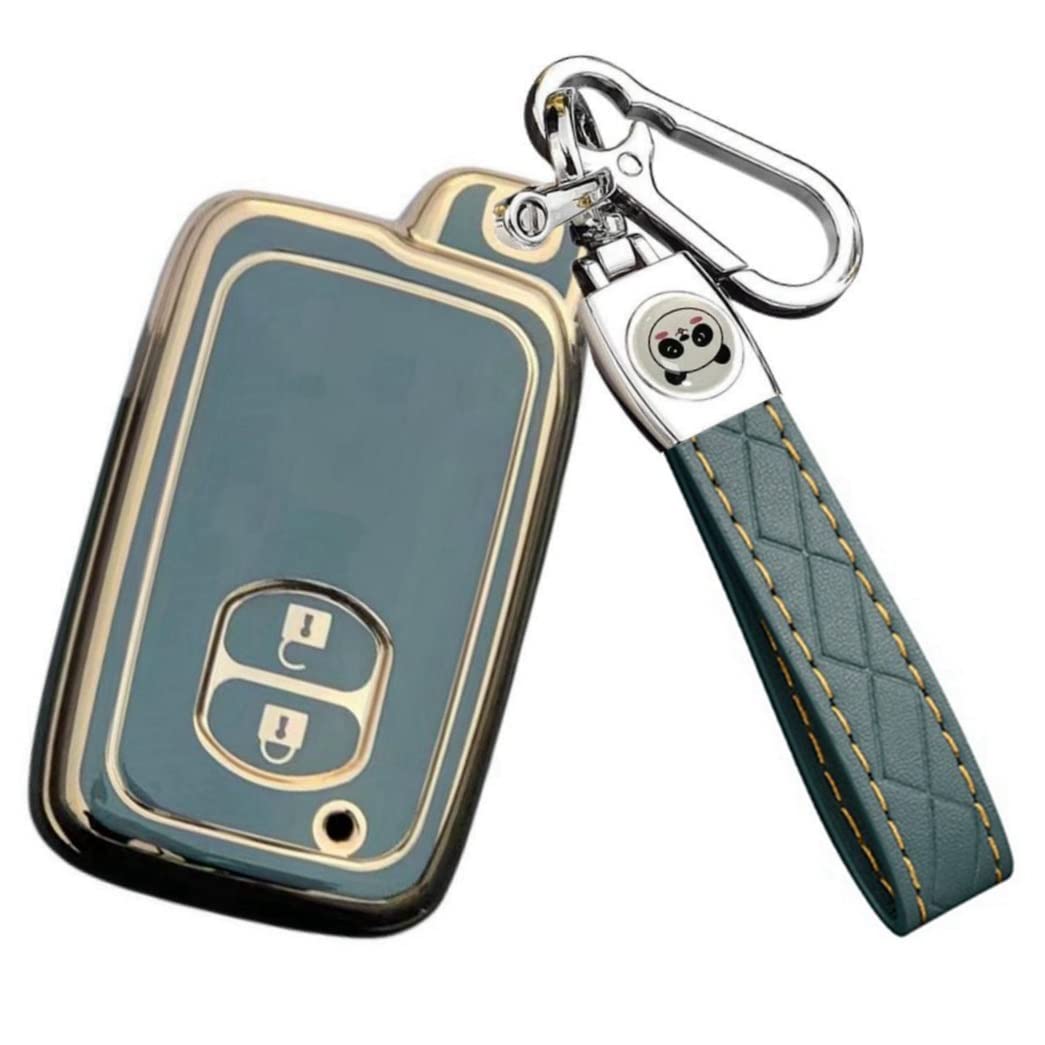 ZANEKO Prius Key Case Aqua Key Cover Compatible Toyota 86 2 buttons синий