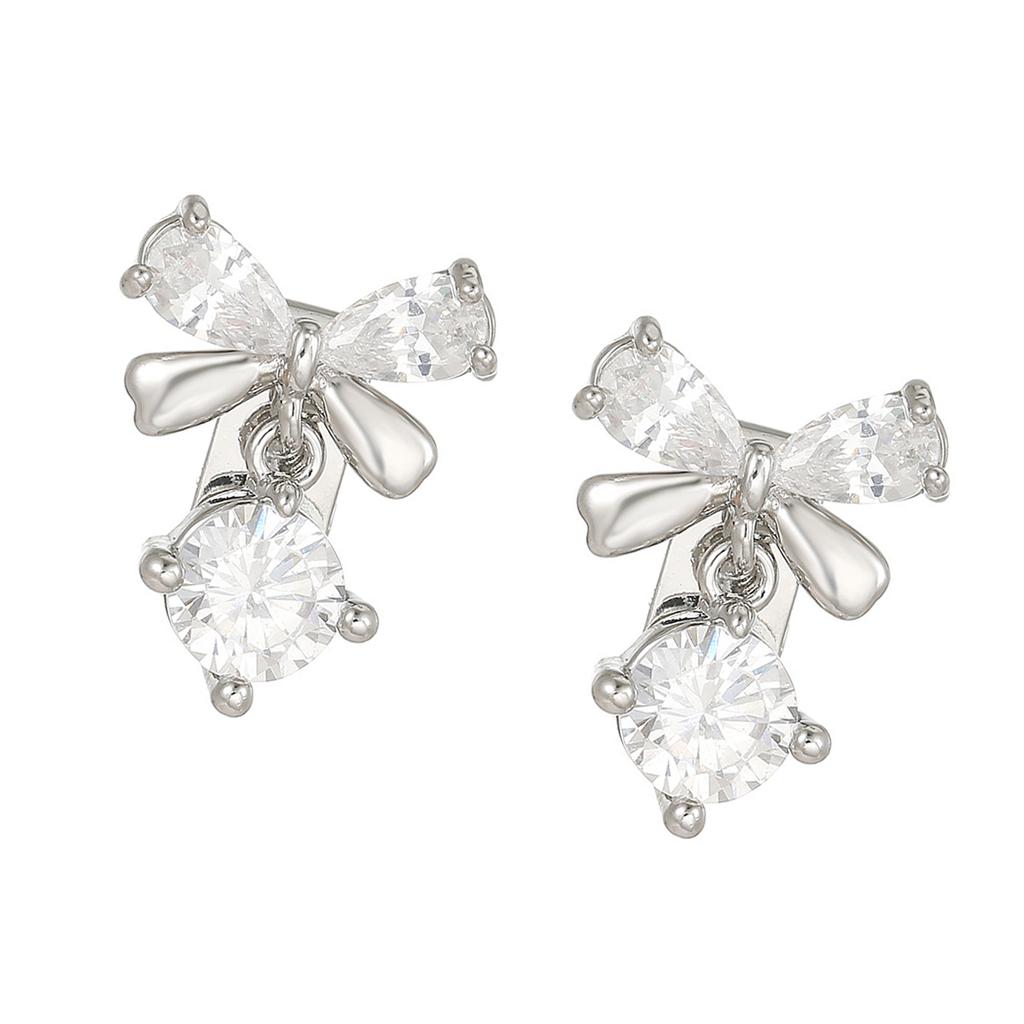 Orecchini Glamour con Pietre di Zircone Accessori Vestibilità Perfetta per Cuffie Freeclip 1 2 Fascino Design a Clip Sicuro