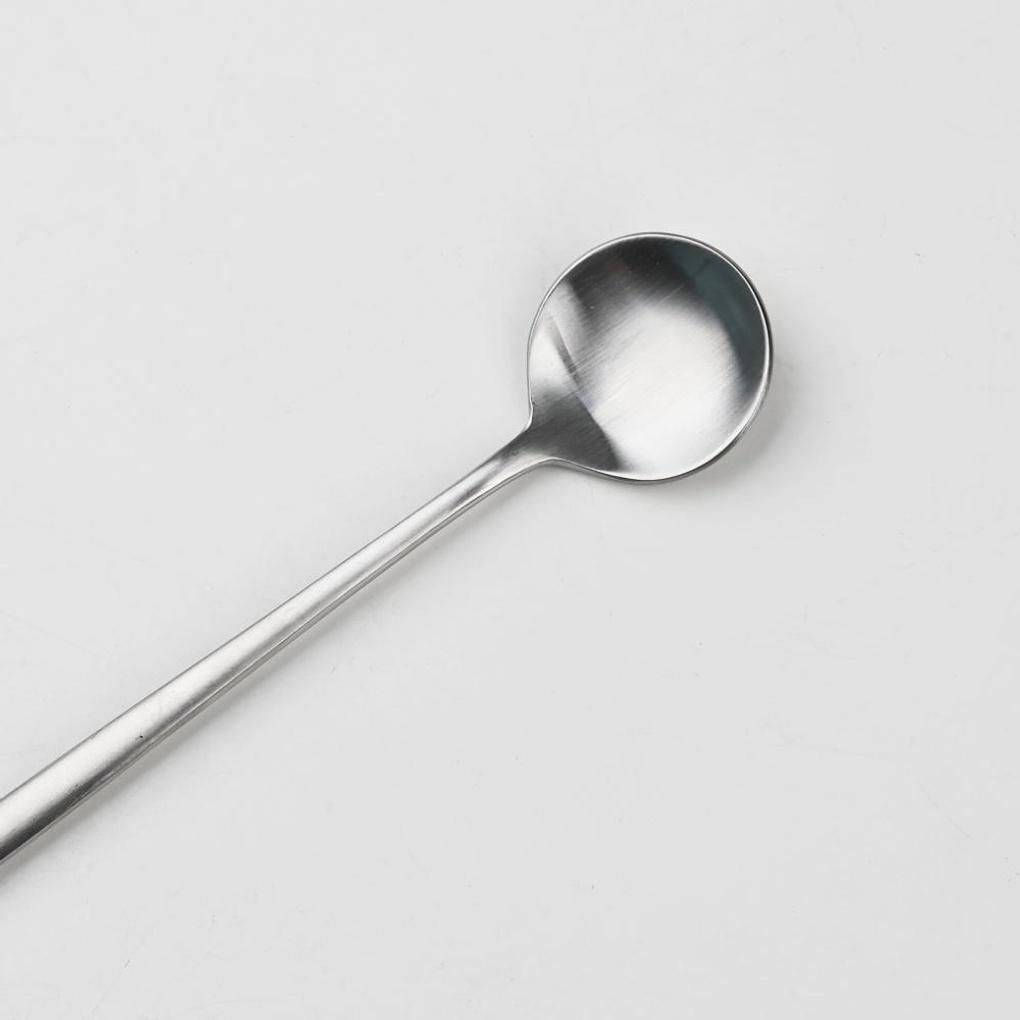 Avella Matte Stainless Steel Long Teaspoon Silver