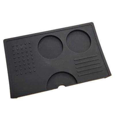 Waterproof Silicone Espresso Tamper Mat 15x24cm Protective Thickened Pad For Coffee Maker Kitchen Cafes Use