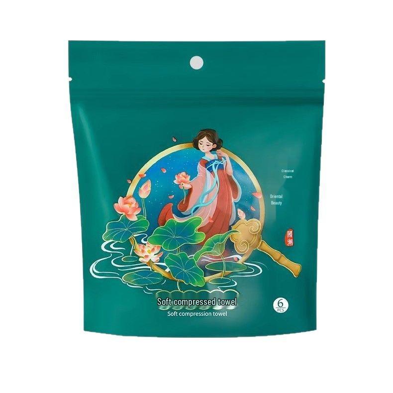 Thickened Disposable Cotton Travel Towels - Soft, Portable, National Trend Style