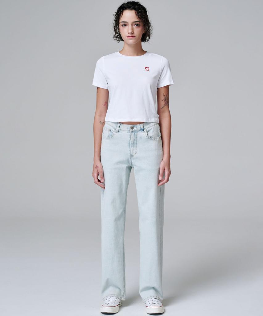 MALOUPE 5210 Crop Signature T-Shirt (White)