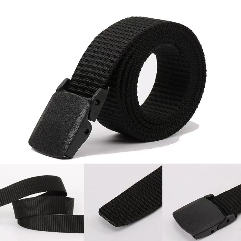 Military Fan Accessories Canvas Tactical Pants Belt Outdoor Unisex Casual Belt Nylon Woven