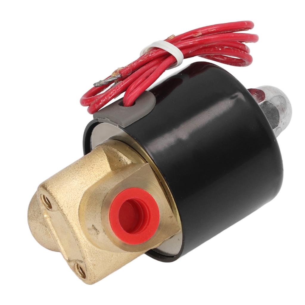 Mosiężny Elektryczny Zawór Solenoidowy 2W025?08 Normalnie Zamknięty 14in 2 Pozycje 2 Drożny Zawór Wody 220V
