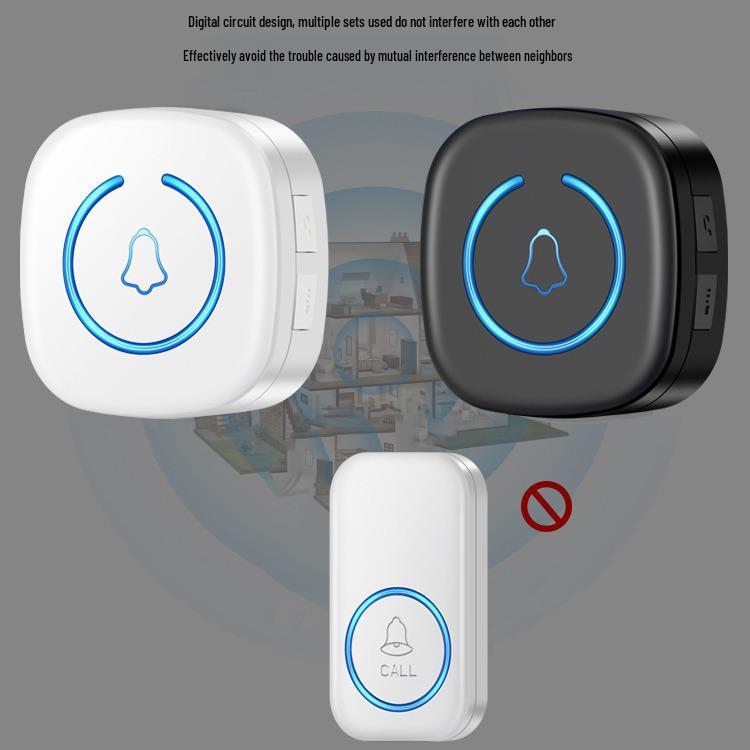 Ultra-long Range Wireless Smart Doorbell with Flashing Light Remote for Home & Elderly Use