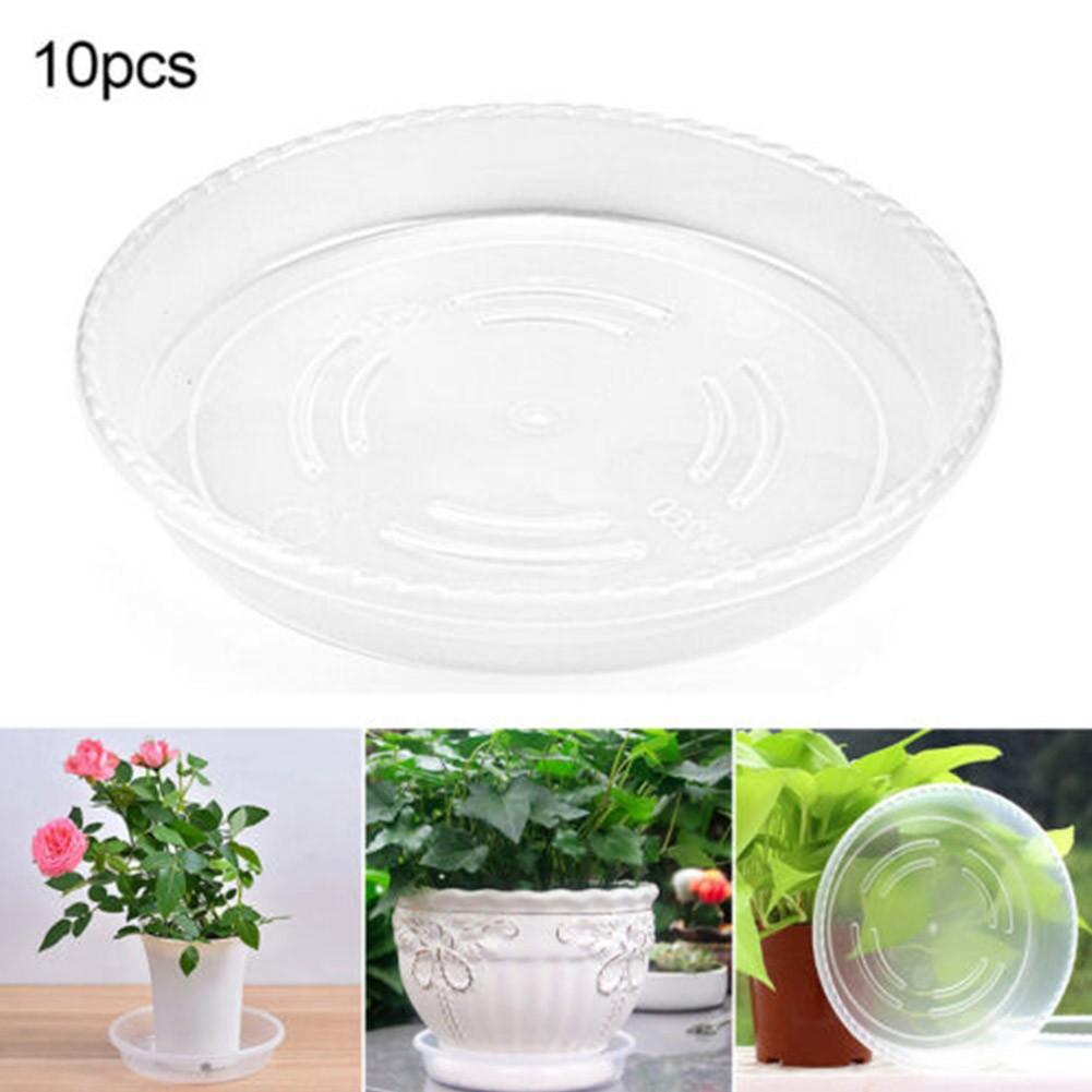Balcony Flower Pot Trays Base Saucer Transparent Tray