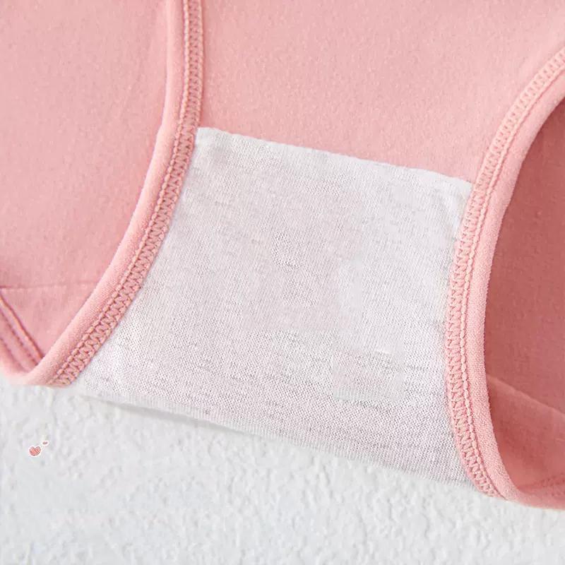 High Waist 4Pcs/Set Cotton Panties Women's Underwear Briefs Female Lingerie Laies Intimates