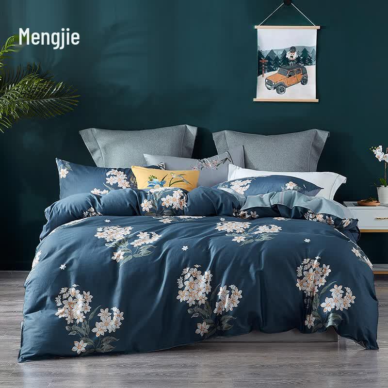 Mengjie Home Textiles Printed 4-Piece Bedding Set