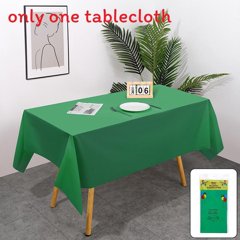 Peva Thickened Disposable Tablecloth With Dustproof And Oilproof Surface For Events And Decor